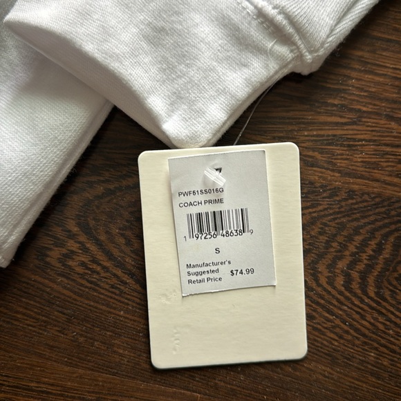 WEAR by Erin Andrews Coach Prime "It's Personal" Sweatshirt White Various Sizes - Picture 3 of 8